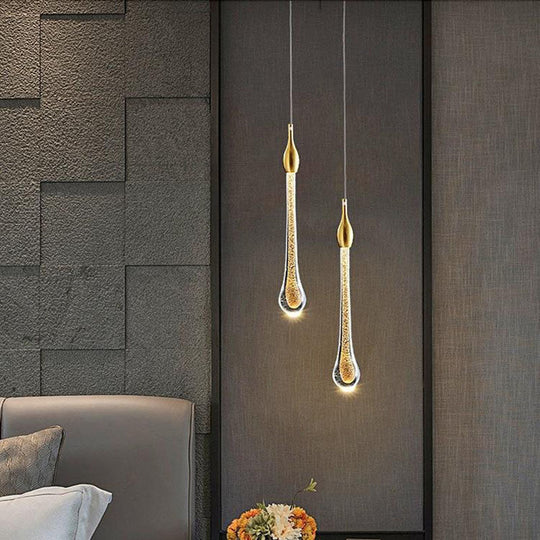 Stijlvolle Scandinavische Gouden LED Hanglamp – Kort of Lang Design