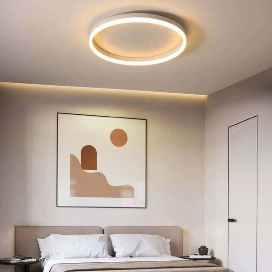 Moderne LED Plafondlamp in Japandi Style
