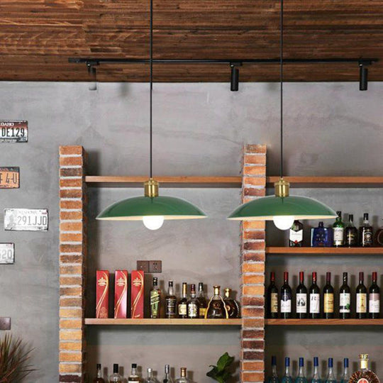 Industriële Elegante Groene Hanglamp in  Meerdere Formaten