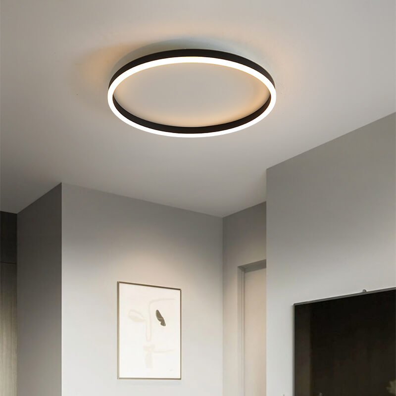 Moderne LED Plafondlamp in Japandi Style