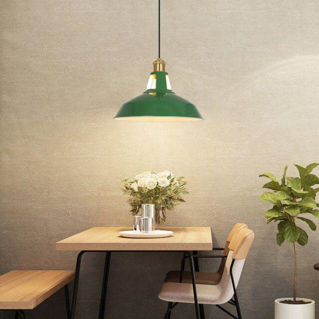 Industriële Elegante Groene Hanglamp in  Meerdere Formaten