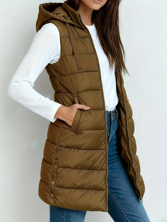 Tira™ | Elegante Gewatteerde Lange Bodywarmer