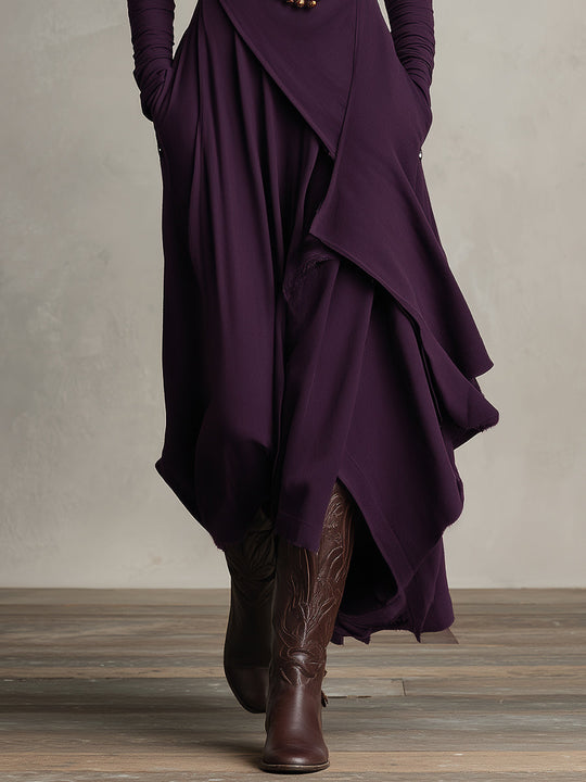 Nori™ | Moderne Flowy Maxi Jurk