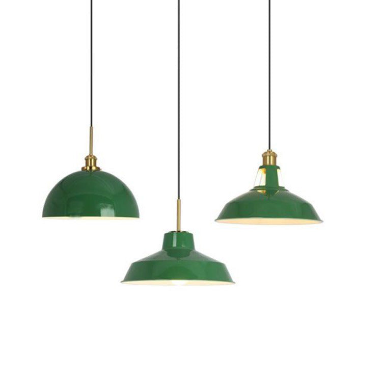 Industriële Elegante Groene Hanglamp in  Meerdere Formaten