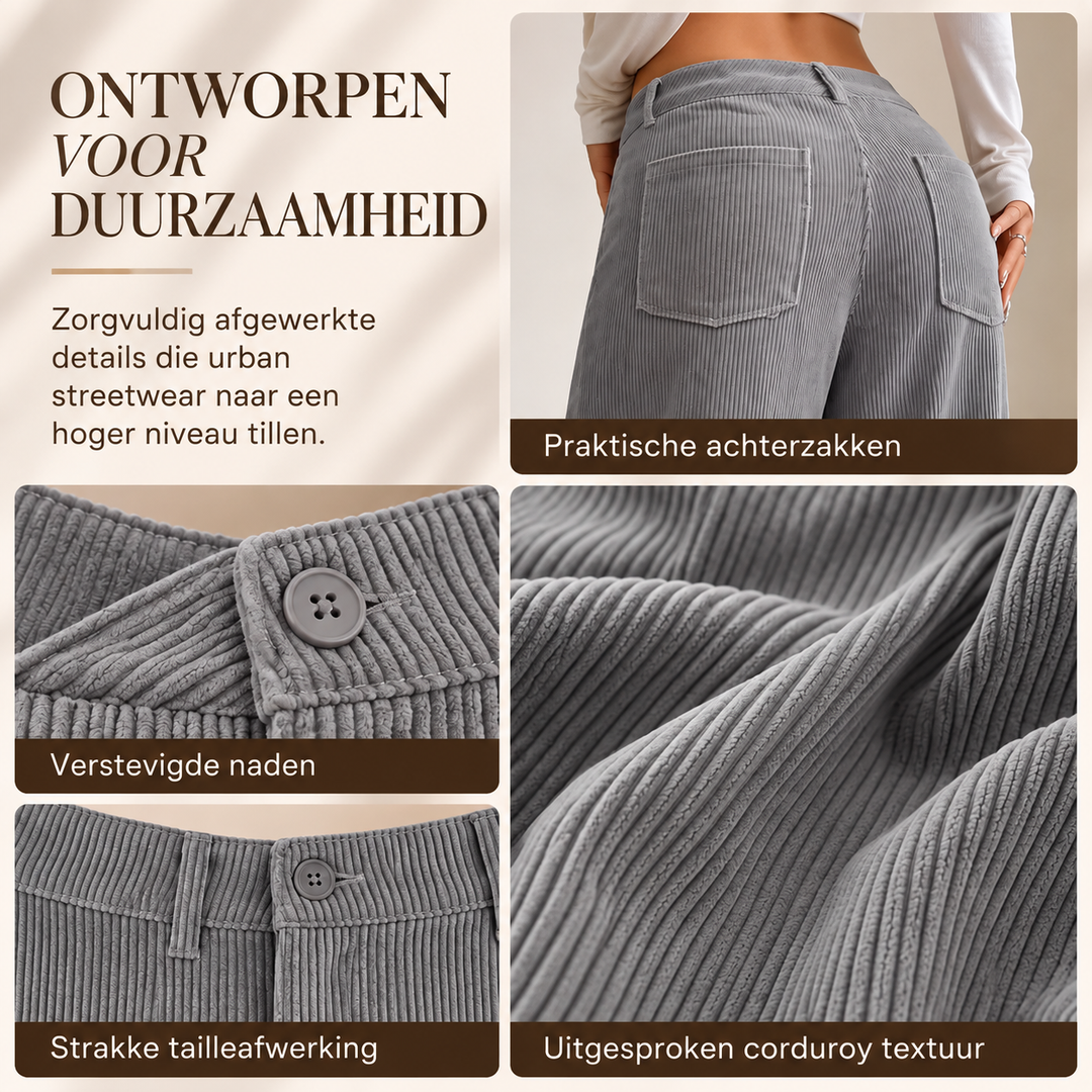 Noelle™ | Comfortabele Wijde Broek Met Zakken