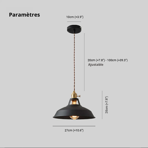 Retro Hanglamp in pastel kleuren voor een Abstract Design