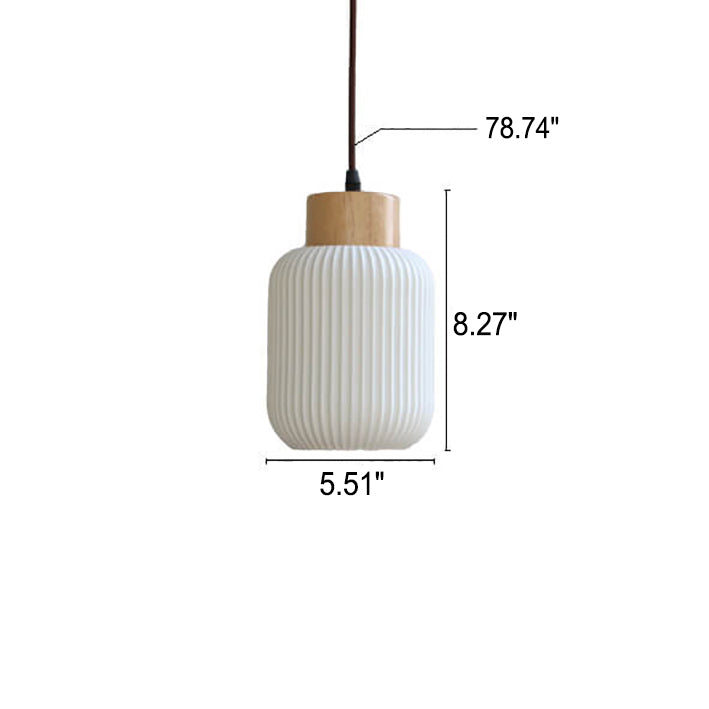 Moderne Wandlamp van Keramiek en Hout – Witte moderne Kleur