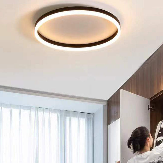 Moderne LED Plafondlamp in Japandi Style