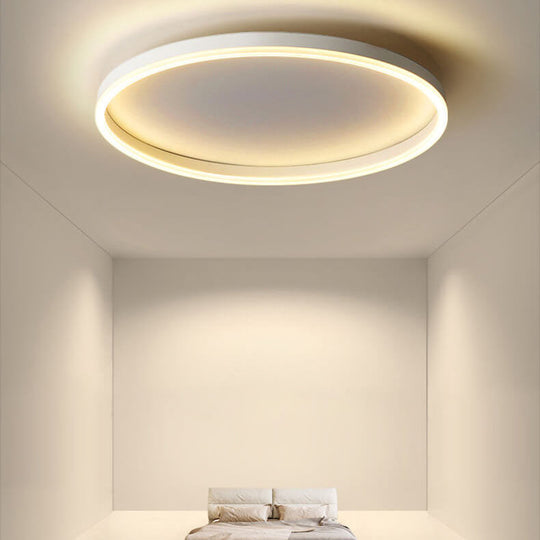 Moderne LED Plafondlamp in Japandi Style