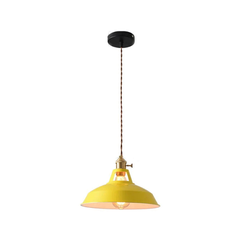 Retro Hanglamp in pastel kleuren voor een Abstract Design