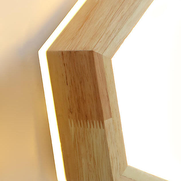 Moderne Houten Japandi LED Plafondlamp –1/2/3 Spots