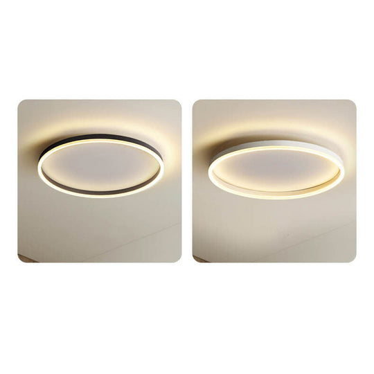 Moderne LED Plafondlamp in Japandi Style