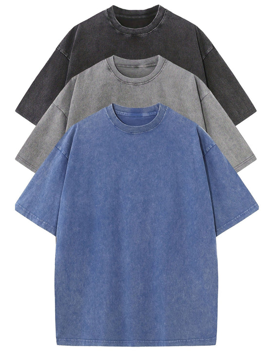 Set van 3 Oversized Katoenen T-shirts voor Dagelijks Gebruik