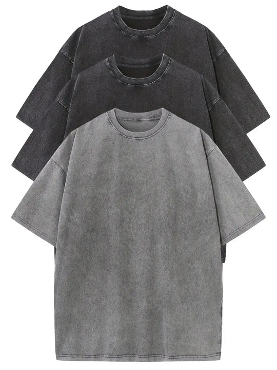 Set van 3 Oversized Katoenen T-shirts voor Dagelijks Gebruik