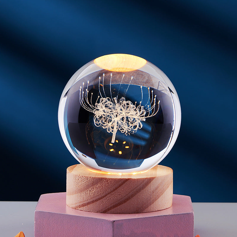 Spatio – Orb 3D Kristallen Nachtlamp