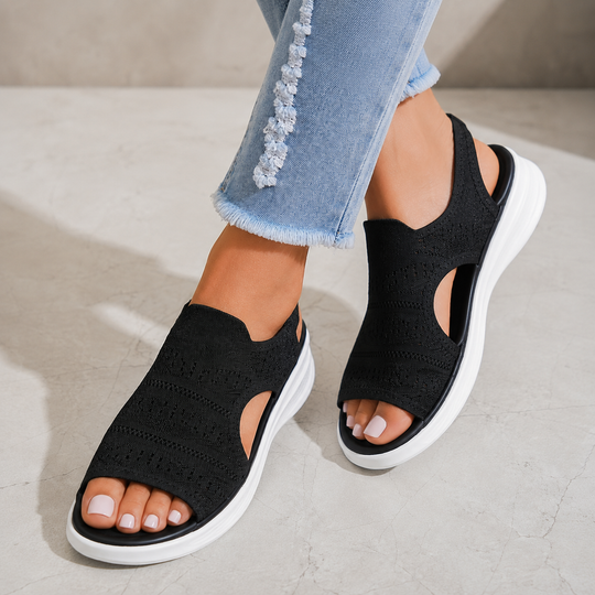 Ria™ | Comfortabele Ademende Platformsandalen Van Gebreid Materiaal