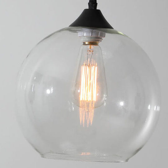 Moderne Glazen Hanglamp in Meerdere Kleuren met Bolvormig Design