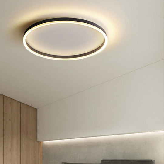 Moderne LED Plafondlamp in Japandi Style