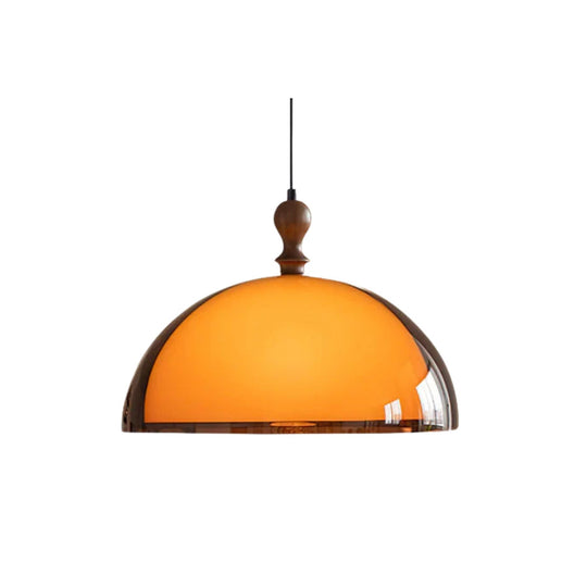 Hanglamp van Walnoothout & Acryl – Klassiek & Modern