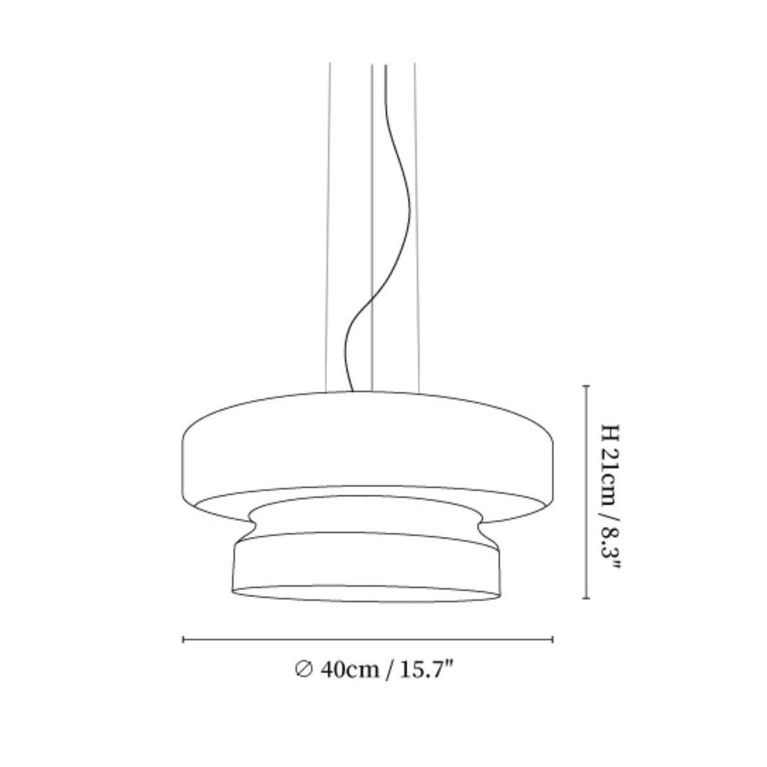 Retro LED Hanglamp van Glas