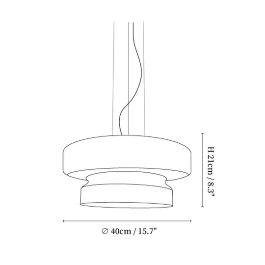 Retro LED Hanglamp van Glas