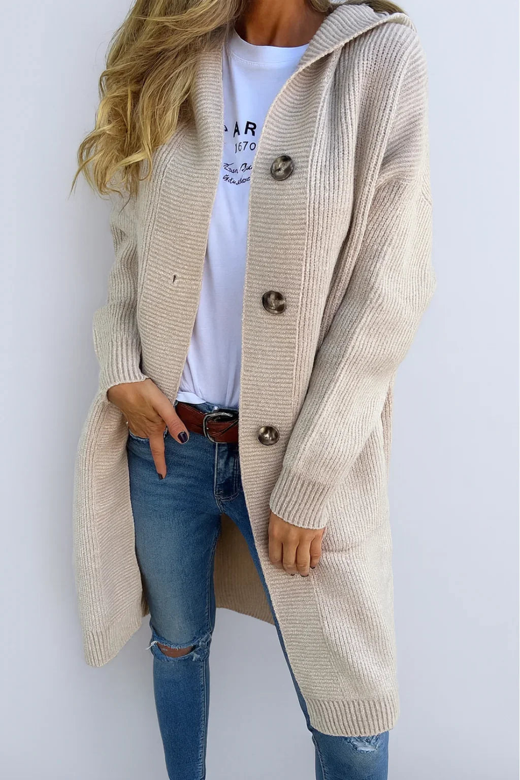 Sola™ | Elegante cardigan met capuchon