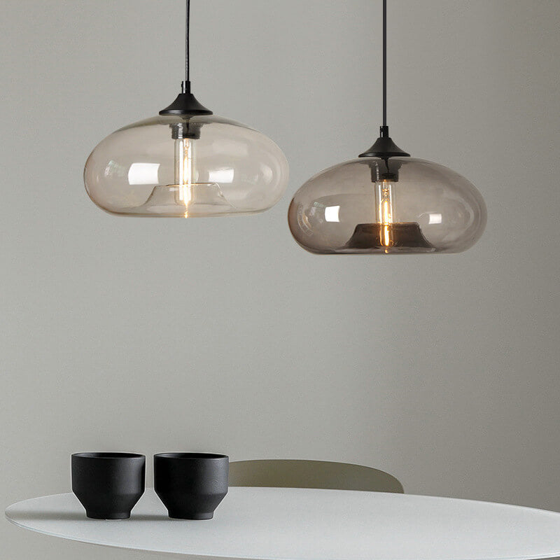 Industriële Glazen Hanglamp – Ø28 cm, Meerdere Kleuren, E26 Fitting