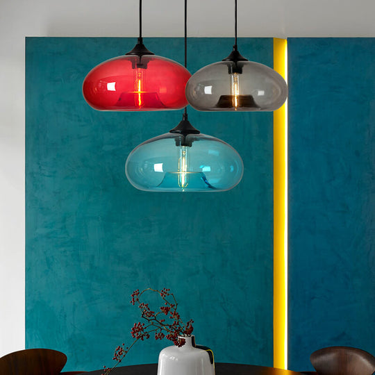 Industriële Glazen Hanglamp – Ø28 cm, Meerdere Kleuren, E26 Fitting