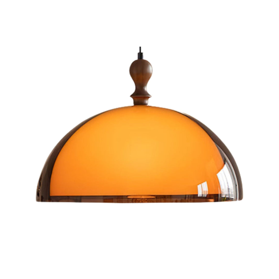 Hanglamp van Walnoothout & Acryl – Klassiek & Modern