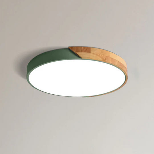 LED Ceiling Lamp with Scandinavian Design made of Wood & Acrylic