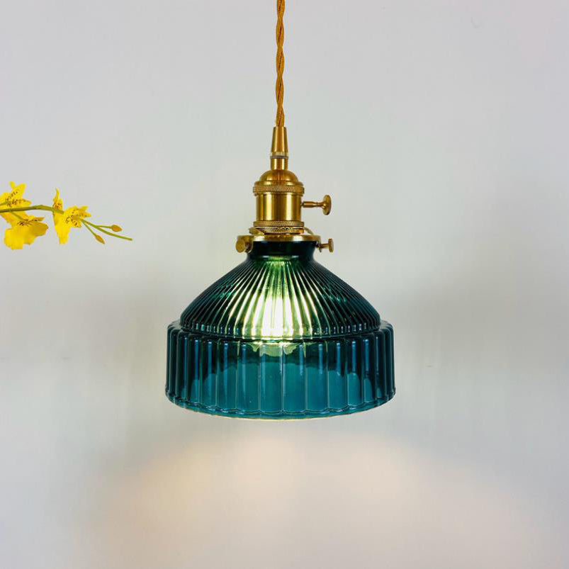 Industriële Hanglamp met Glas & Metaal Design