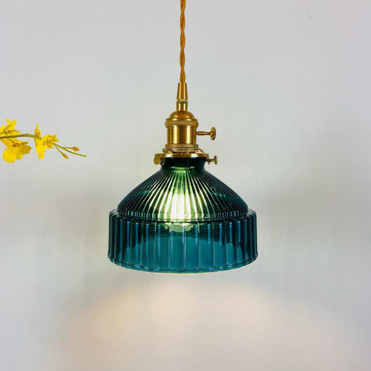 Industriële Hanglamp met Glas & Metaal Design