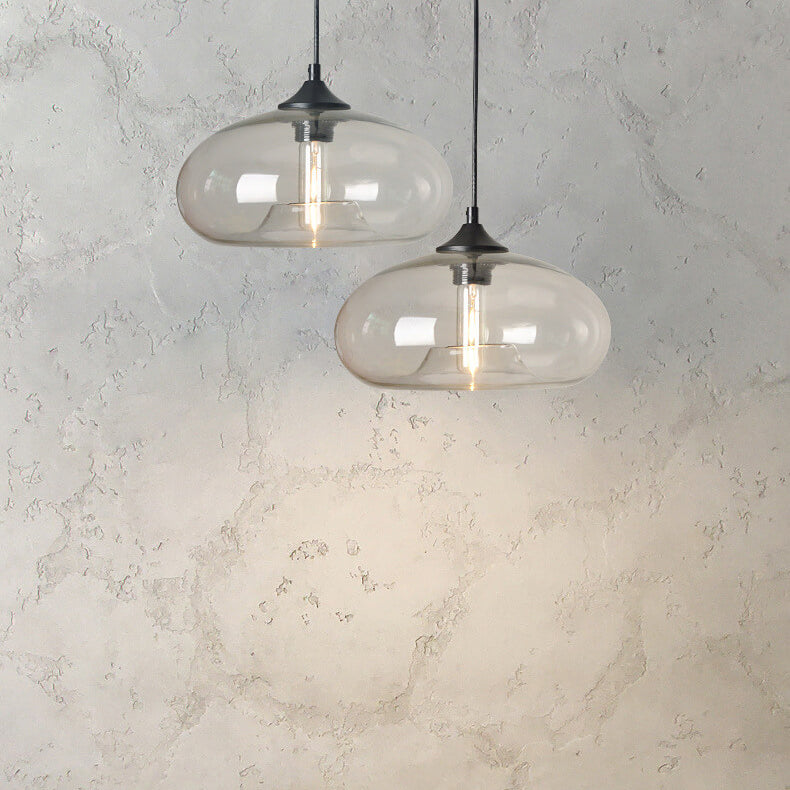 Industriële Glazen Hanglamp – Ø28 cm, Meerdere Kleuren, E26 Fitting