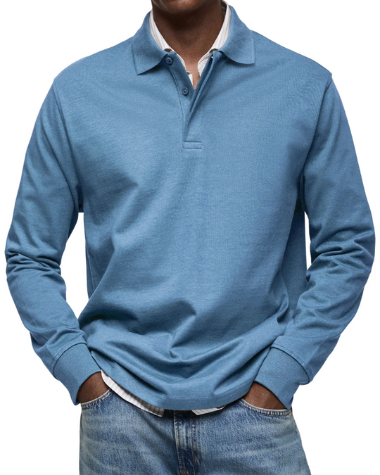 Relaxed Fit Polo Sweater