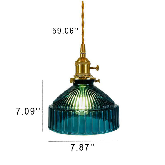 Industriële Hanglamp met Glas & Metaal Design