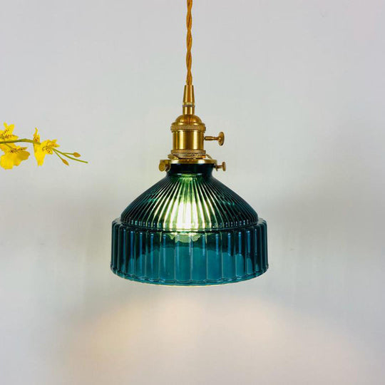Industriële Hanglamp met Glas & Metaal Design