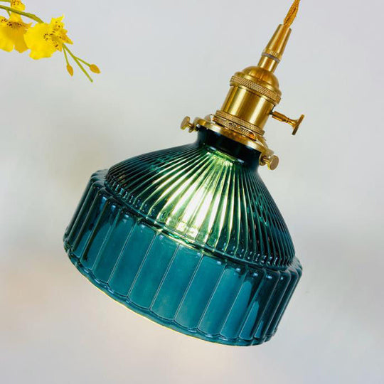 Industriële Hanglamp met Glas & Metaal Design
