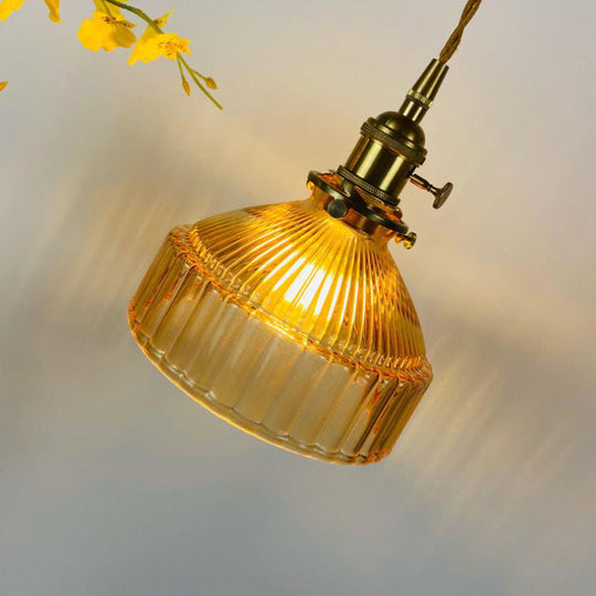 Industriële Hanglamp met Glas & Metaal Design
