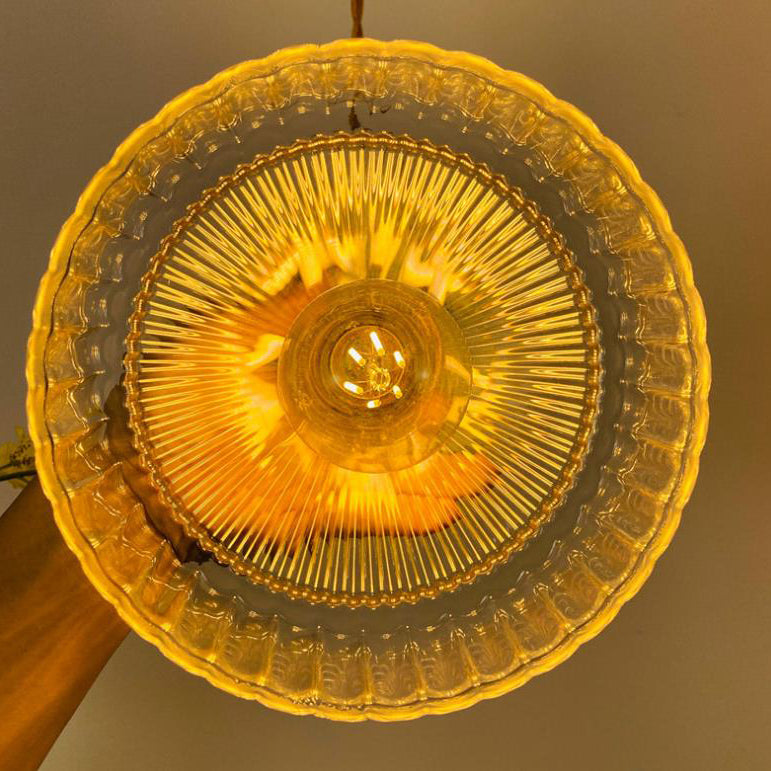 Industriële Hanglamp met Glas & Metaal Design