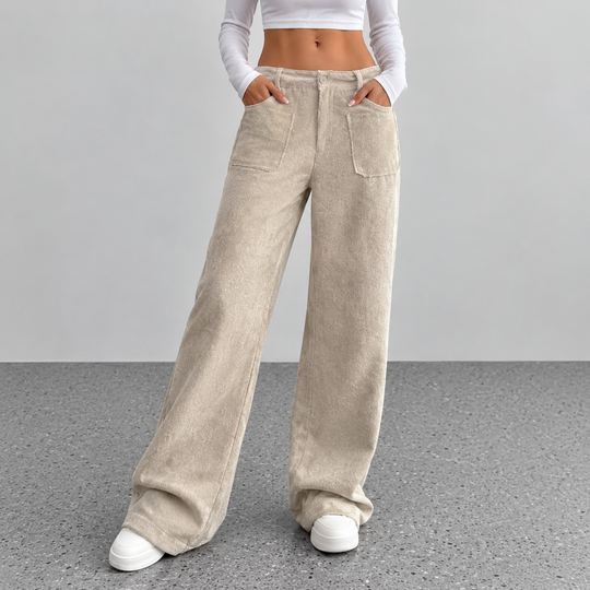 Noelle™ | Comfortabele Wijde Broek Met Zakken