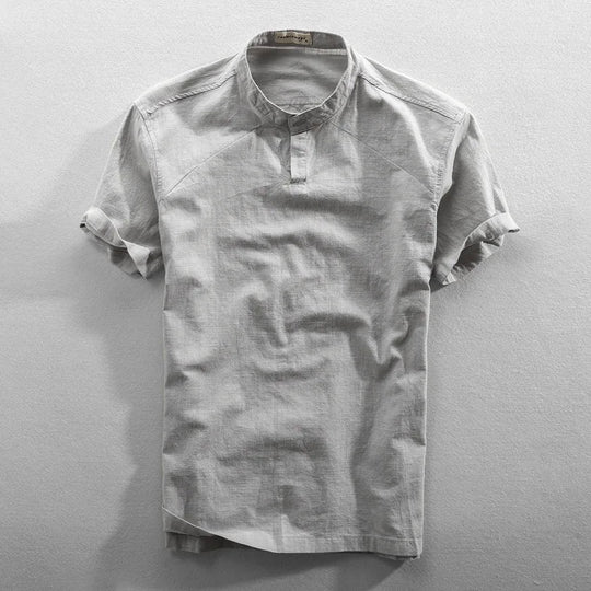 Stijlvol zomershirt van katoen en linnen