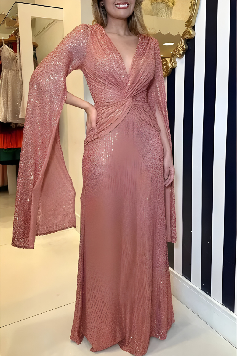 Mira™ | Stijlvolle Shimmer Maxijurk
