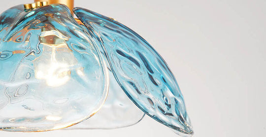 Moderne Glazen Hanglamp – Blauw, Groen of Roze – E26 Fitting