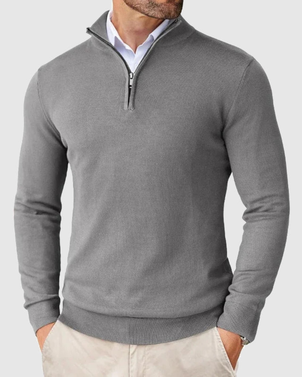Romeo Sweater met Rits