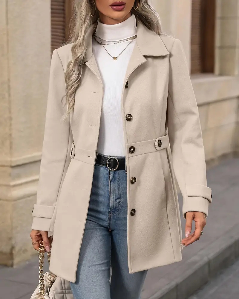 Elena™ | Elegante Getailleerde Manteljas