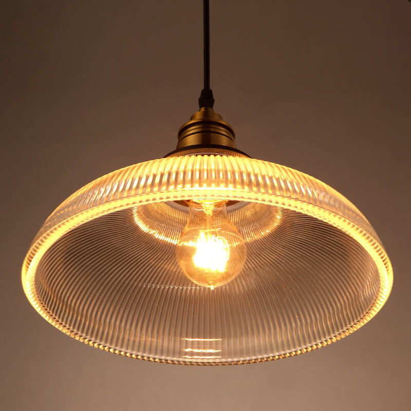 Moderne Glazen Hanglamp – Amber of Doorzichtig met Verstelbaar Snoer