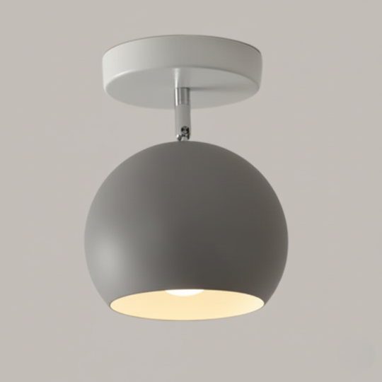 Moderne Scandinavische Minimalistische Plafondlamp van IJzer & Hout in Meerdere Kleuren