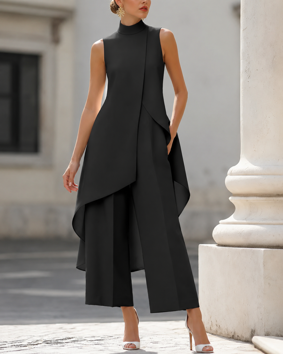 Yvonne™ | Elegante Mouwloze 2-Delige Set