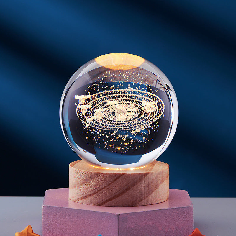 Spatio – Orb 3D Kristallen Nachtlamp