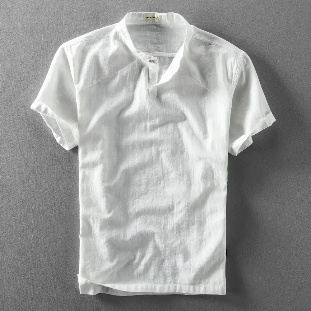 Stijlvol zomershirt van katoen en linnen